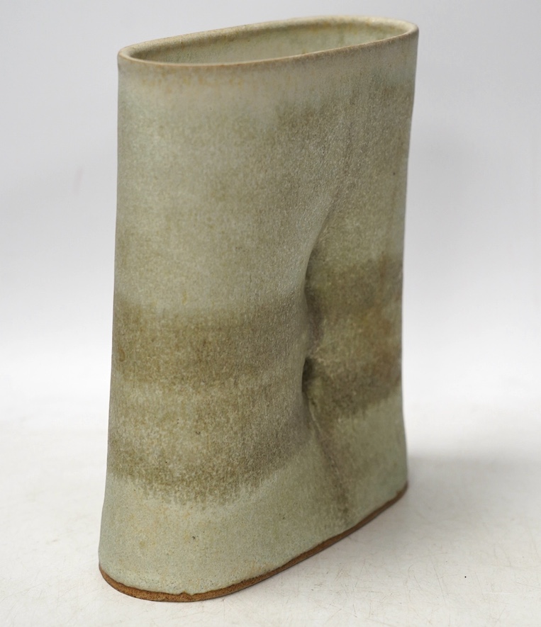 Eileen Lewenstein (1925-2005), a studio pottery vase, stamped to the base, 18.5cm high. Condition - good